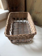 Load image into Gallery viewer, Small Gray Wash Wicker Basket
