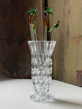 Load image into Gallery viewer, Vintage Glass Swizzle Tropical Cocktail Stir Rods
