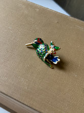 Load image into Gallery viewer, Vintage Enamel Bird Brooch
