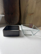 Load image into Gallery viewer, Rustic Iron Banded Glass Tray
