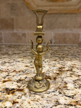 Load image into Gallery viewer, Antique Brass Cherub Card Holder
