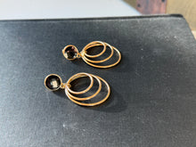 Load image into Gallery viewer, Black Multi Hoop Earrings
