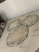 Load image into Gallery viewer, Vintage Applique Linen Hand Stitched Pansy Doilies
