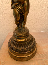 Load image into Gallery viewer, 1950s Cherub Putti Amphora Table Lamp
