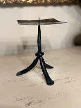 Load image into Gallery viewer, Cast Iron Brutalist Candle Holder
