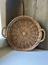 Load image into Gallery viewer, Circular Basket Tray with Handles

