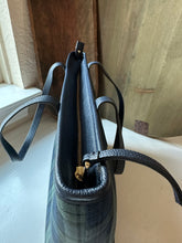 Load image into Gallery viewer, Talbots Black Tartan Handbag
