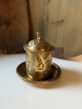 Load image into Gallery viewer, Vintage Ornate Brass Moroccan Tea Caddy
