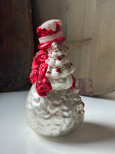 Load image into Gallery viewer, Vintage Mercury Glass Snowman
