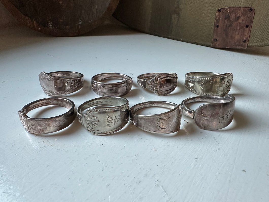 Vintage Silver Napkin Ring Set