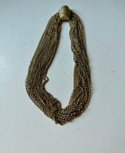 Load image into Gallery viewer, Vintage Multi Stranded Gold Necklace
