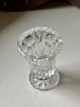 Load image into Gallery viewer, Vintage Floral Rose Lead Crystal Bud Vase
