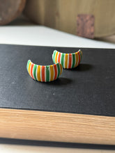 Load image into Gallery viewer, Striped Dreamsicle Earrings
