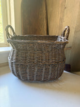 Load image into Gallery viewer, Gray Finish Wicker Basket
