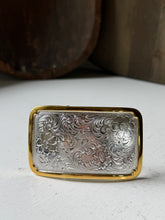 Load image into Gallery viewer, Gold &amp; Silver Western Belt Buckle
