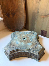 Load image into Gallery viewer, Aged Metal Lamp Salvage Riser
