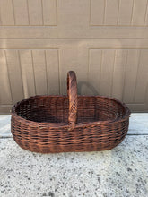 Load image into Gallery viewer, Large Wicker Gathering Basket
