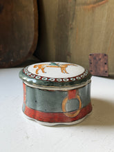 Load image into Gallery viewer, Porcelain Equestrian Trinket Box
