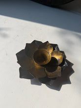 Load image into Gallery viewer, Metal Lotus Candle Holder
