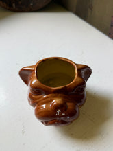 Load image into Gallery viewer, Vintage Bulldog Head Planter
