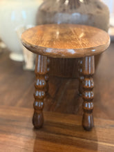 Load image into Gallery viewer, Vintage Wooden Romanian Stool
