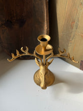 Load image into Gallery viewer, Cast Metal Stag Candle Holders
