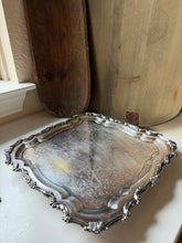 Load image into Gallery viewer, Vintage Silver Plated Square Footed Platter

