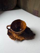 Load image into Gallery viewer, Wabi Sabi Handmade Pottery Cup &amp; Saucer
