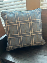 Load image into Gallery viewer, Blue Plaid Pillow
