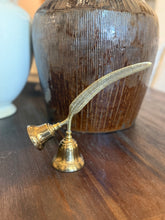 Load image into Gallery viewer, Vintage English Brass Quill Double Bell

