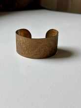 Load image into Gallery viewer, Copper Embossed Cuff Bracelet
