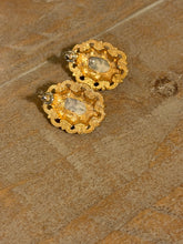 Load image into Gallery viewer, Vintage Amber Oval Earrings
