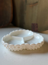 Load image into Gallery viewer, Fenton Milk Glass Hobnail Condiment Dish
