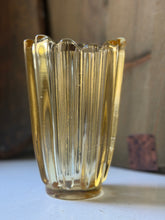 Load image into Gallery viewer, Vintage Fostoria Celestial Sun Gold Vase
