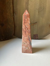 Load image into Gallery viewer, Decorative Pink Marble Obelisk
