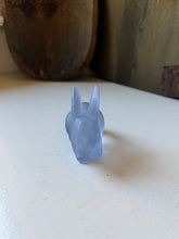 Load image into Gallery viewer, Frosted Blue Glass Bunny
