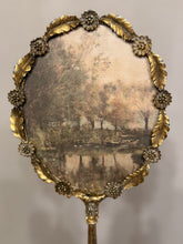 Load image into Gallery viewer, Vintage Gold Hand Mirror Framed Art
