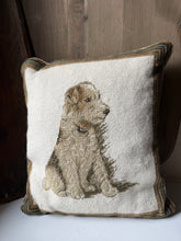 Load image into Gallery viewer, Needlepoint Airedale Terrier Pillow
