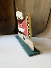 Load image into Gallery viewer, Vintage Folk Art Flying Santa
