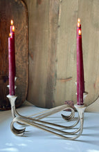 Load image into Gallery viewer, Vintage Silver Plated Danish Candelabra Pair
