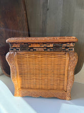 Load image into Gallery viewer, Small Table Top Wicker Chest
