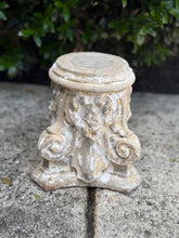 Load image into Gallery viewer, Chippy White Concrete Column Pedestal

