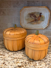 Load image into Gallery viewer, Large Pumpkin Wooden Bushel Box
