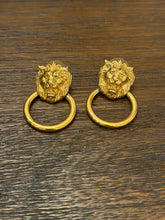Load image into Gallery viewer, Lion Door Knocker Earrings

