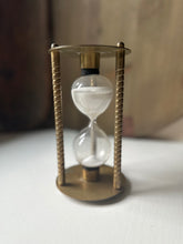 Load image into Gallery viewer, Vintage Brass Hour Glass
