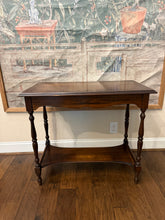 Load image into Gallery viewer, Wooden Mahogany Two Tier Side Table
