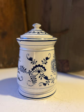 Load image into Gallery viewer, Vintage German Blue Onion Coffee Canister
