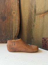 Load image into Gallery viewer, Vintage Child's Shoe Mold Photo Holder B
