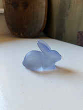 Load image into Gallery viewer, Frosted Blue Glass Bunny
