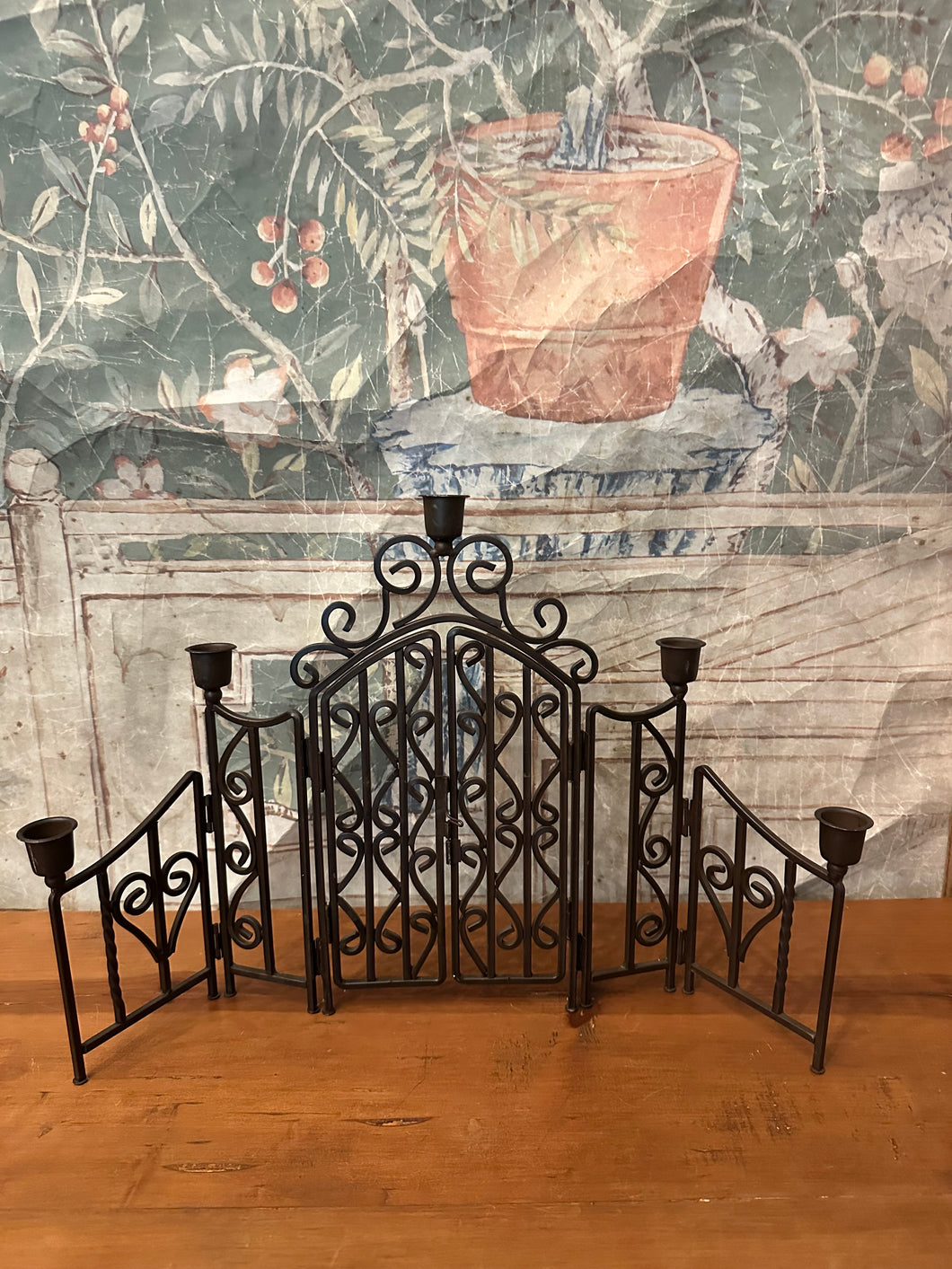 Iron Gate Candle Holder